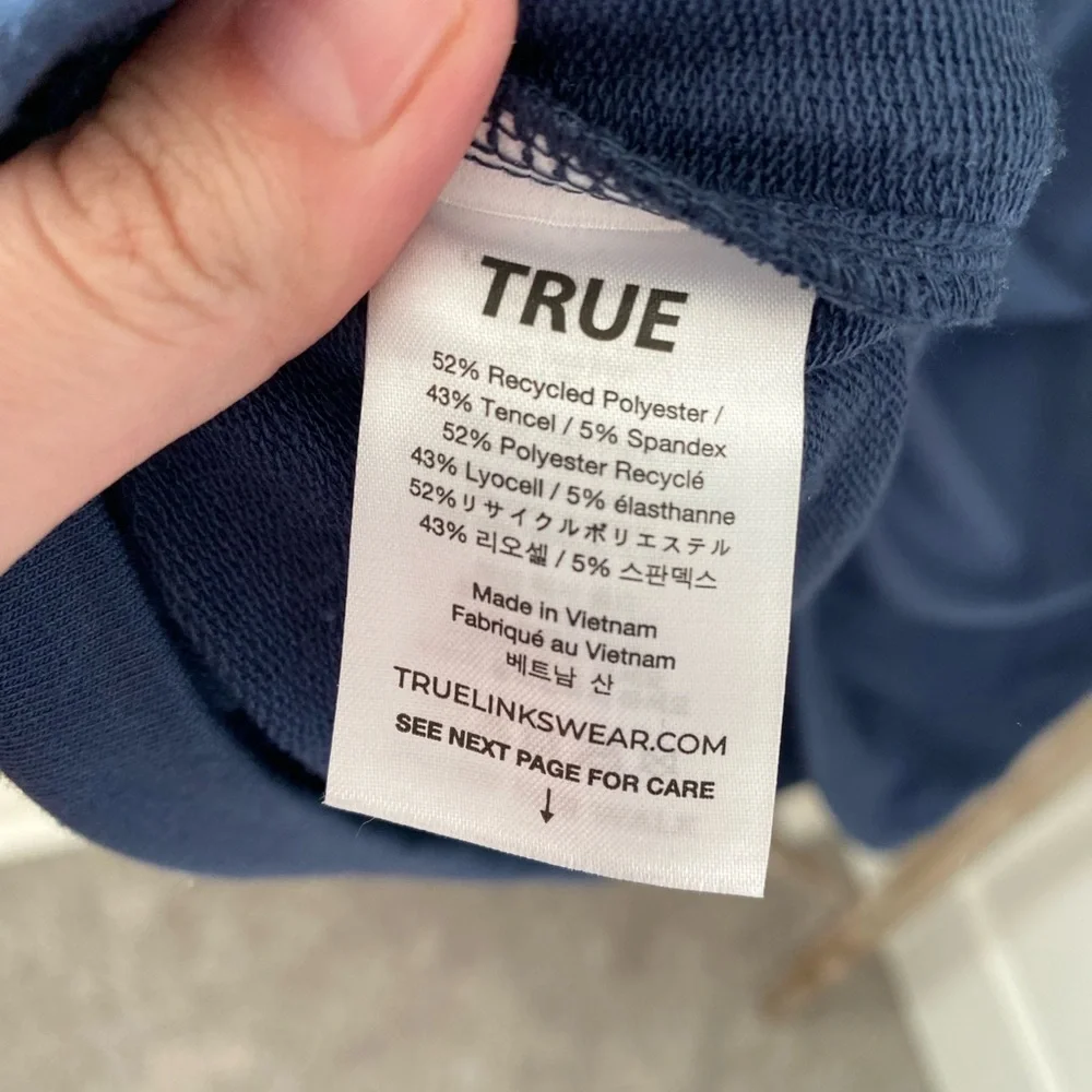 True Linkswear - All Day Quarter Zip Navy Blue Sweatshirt - Size XXL